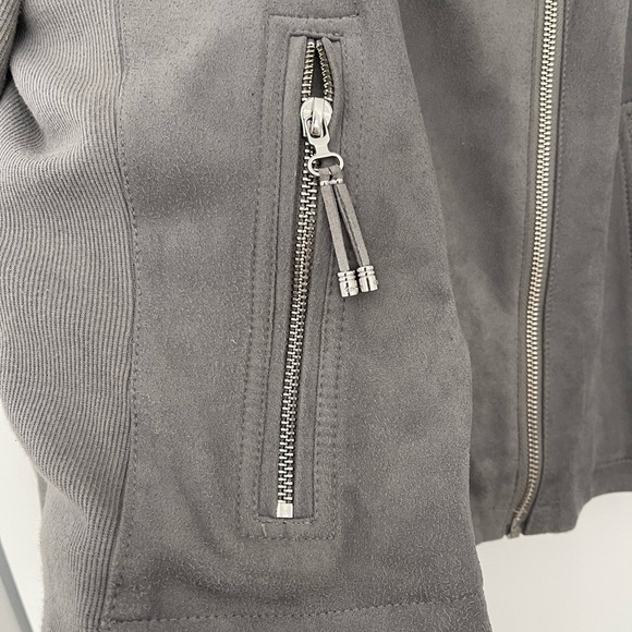 Calvin Klein faux suede moto jacket size XL - Picture 3 of 7